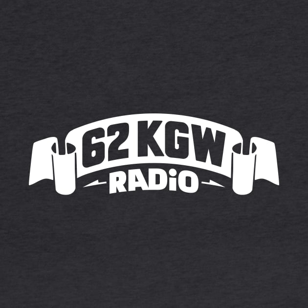 1975 - 62 KGW Radio (White on Asphalt) by jepegdesign